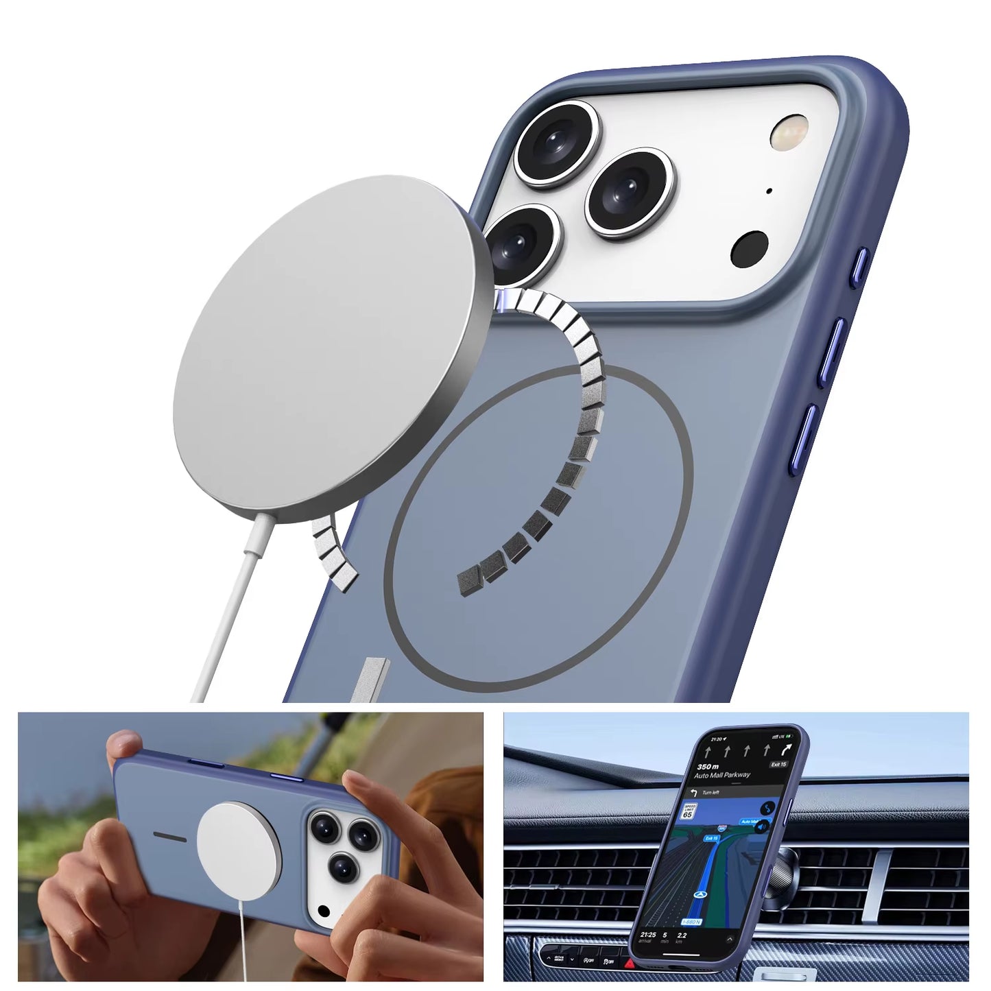 Frosted Matte MagSafe Case for iPhone 17 Pro & Pro Max