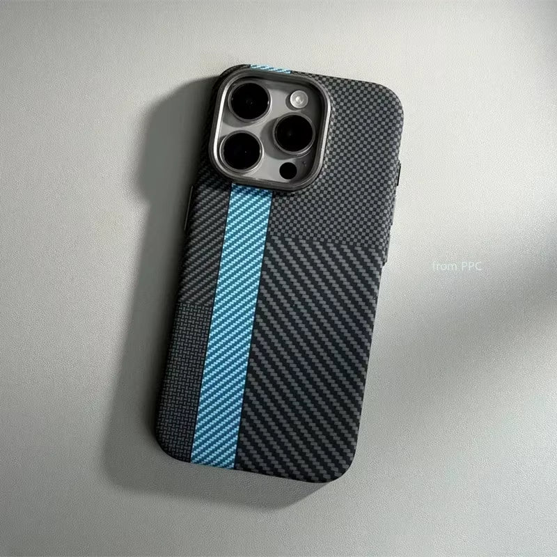 Carbon Fiber MagSafe Case for iPhone 14/15/16 Pro Max – Alloy Design