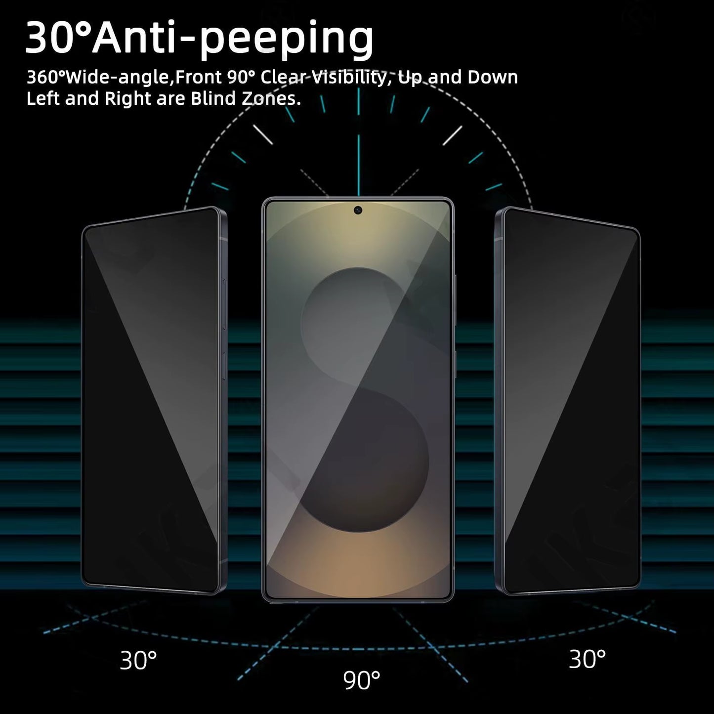 Z Fold 6 & 7 HD Privacy Tempered Glass – 2 Pcs