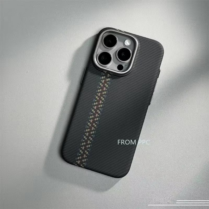 Carbon Fiber MagSafe Case for iPhone 14/15/16 Pro Max – Alloy Design