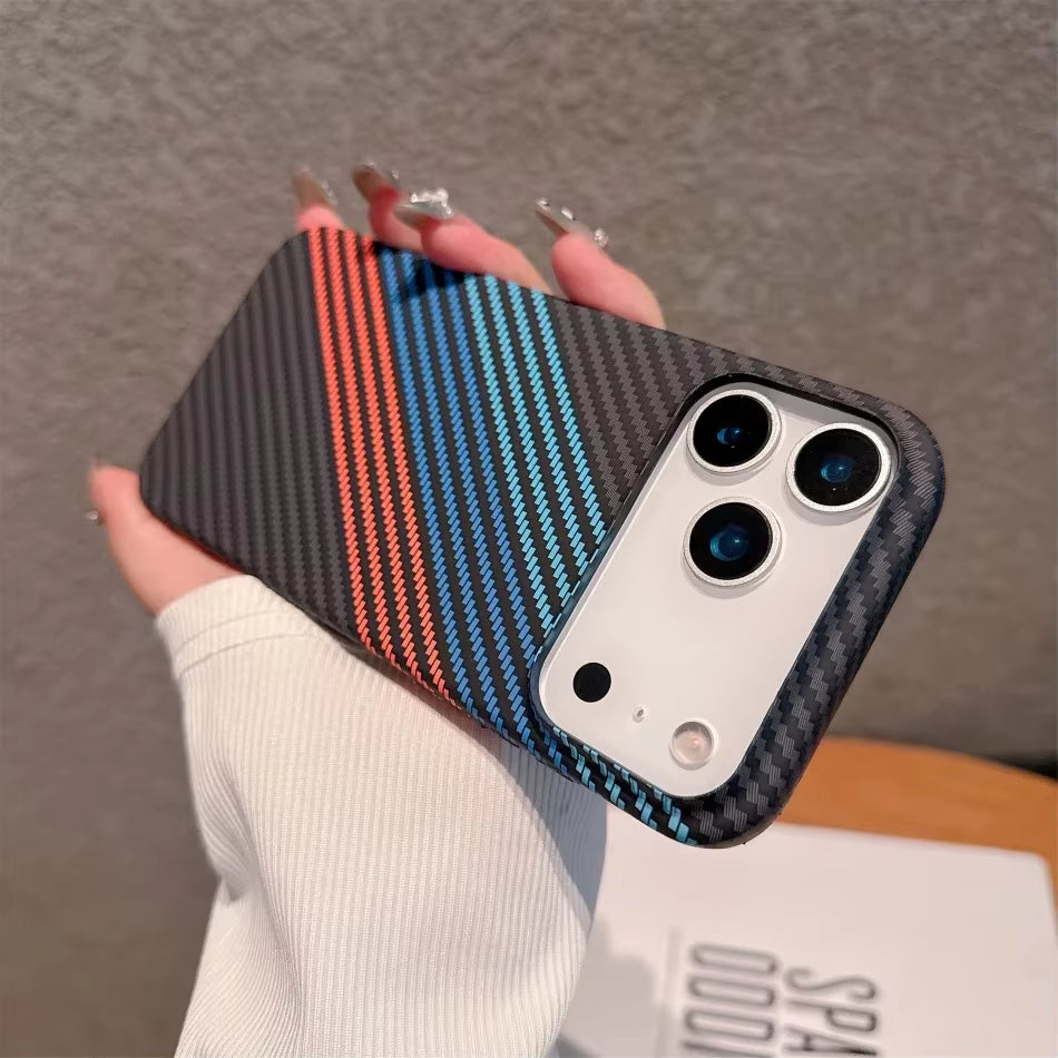Carbon Fiber Textured Case for iPhone 17 Pro & Pro Max