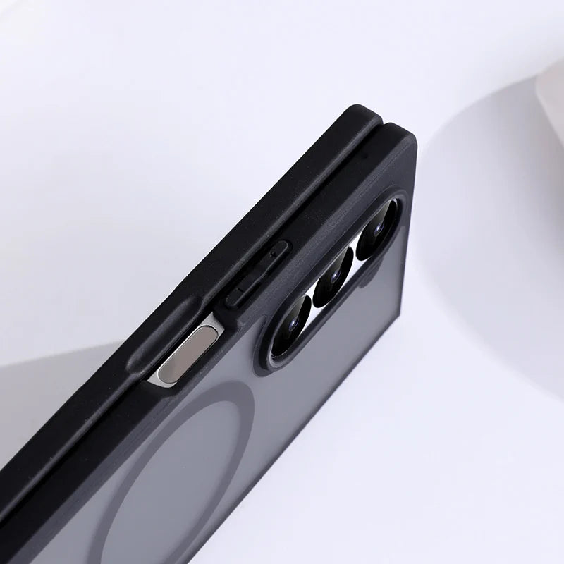 Z Fold 6 & 7 MagSafe Transparent Case – Shockproof Magnetic Cover