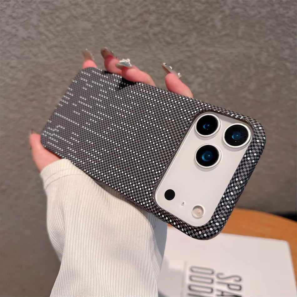 Carbon Fiber Textured Case for iPhone 17 Pro & Pro Max