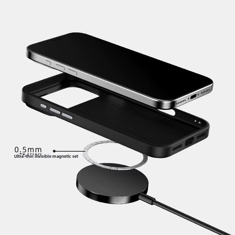 Ultra-Thin Carbon Fiber MagSafe Case – Alloy Lens Protection for iPhone 17 Pro / Pro Max