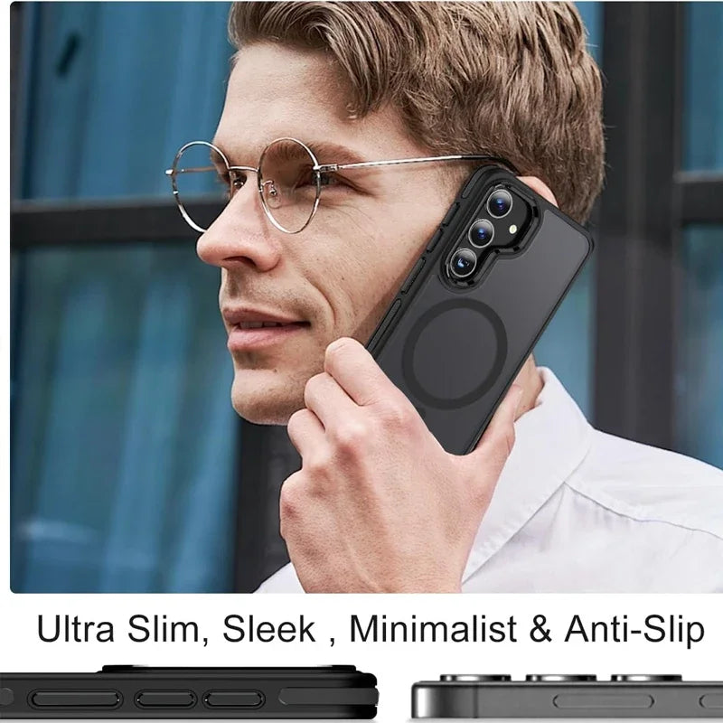 Magnetic Kickstand Case for Samsung Galaxy S24 / S25 / Plus / Ultra