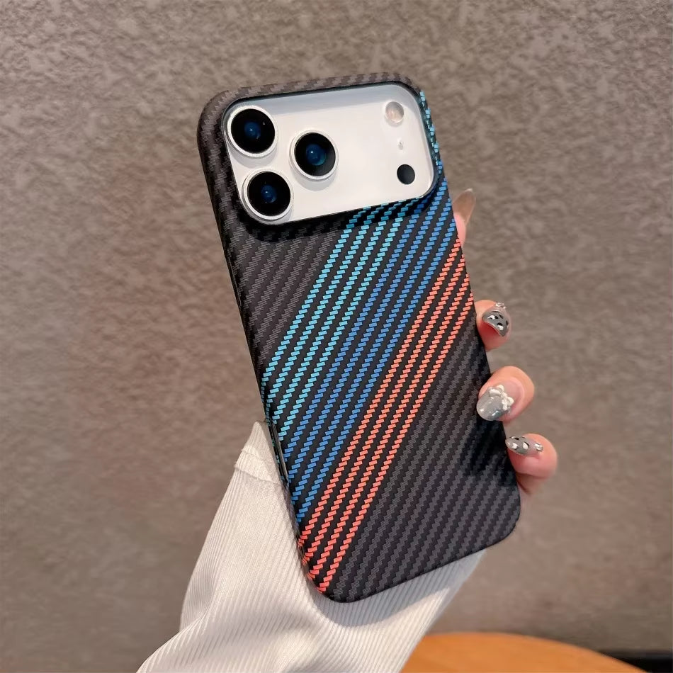 Carbon Fiber Textured Case for iPhone 17 Pro & Pro Max