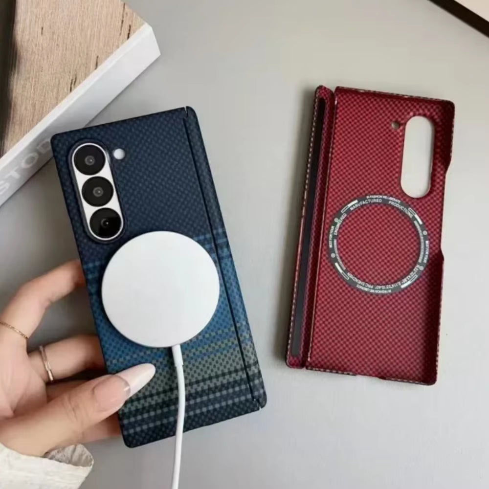 Carbon Fiber MagSafe Case for Galaxy Z Fold 6 & 7