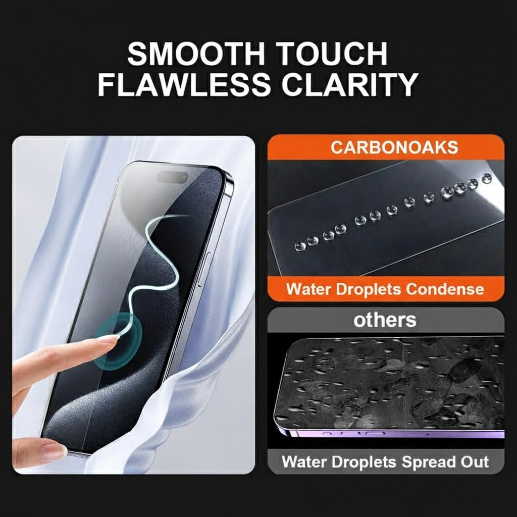 HD Tempered Glass 3 Pcs for iPhone 14 / 15 / 16 / 17 Pro & Pro Max / Air