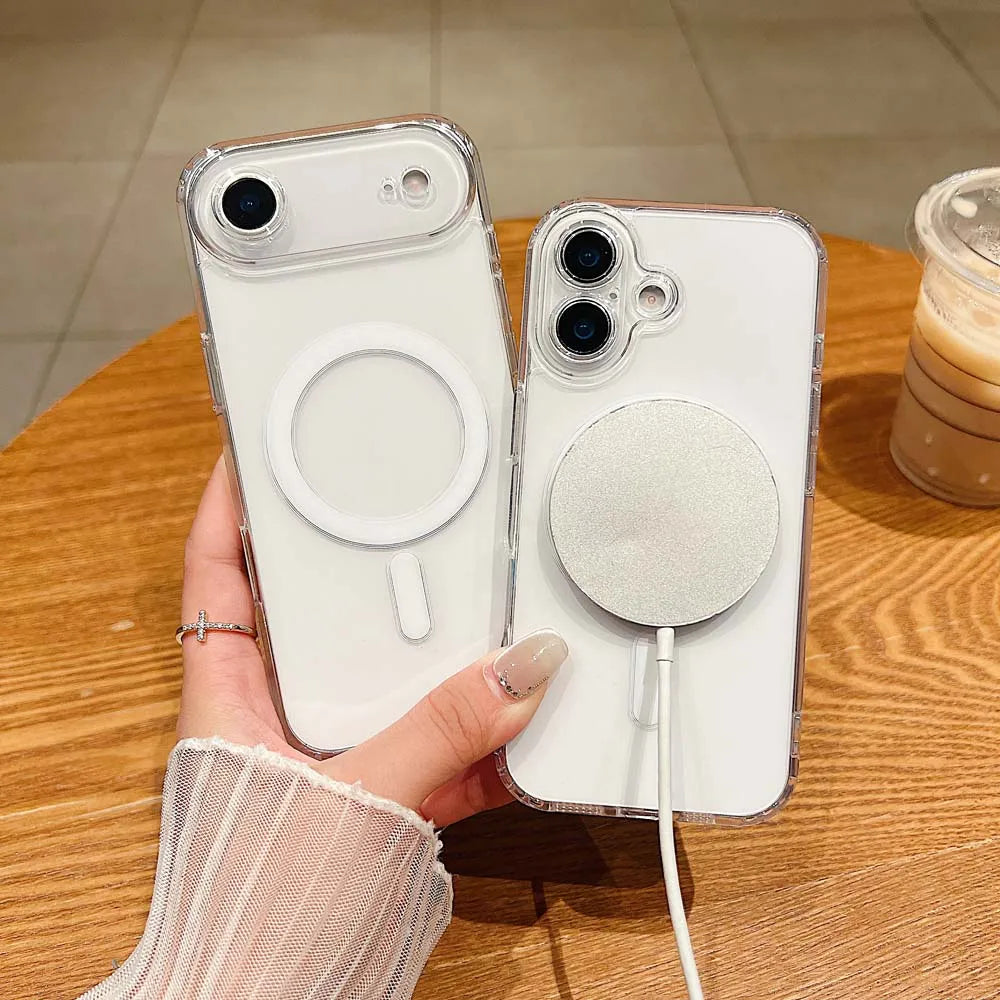 MagSafe Transparent Shockproof Case – iPhone 17 Series