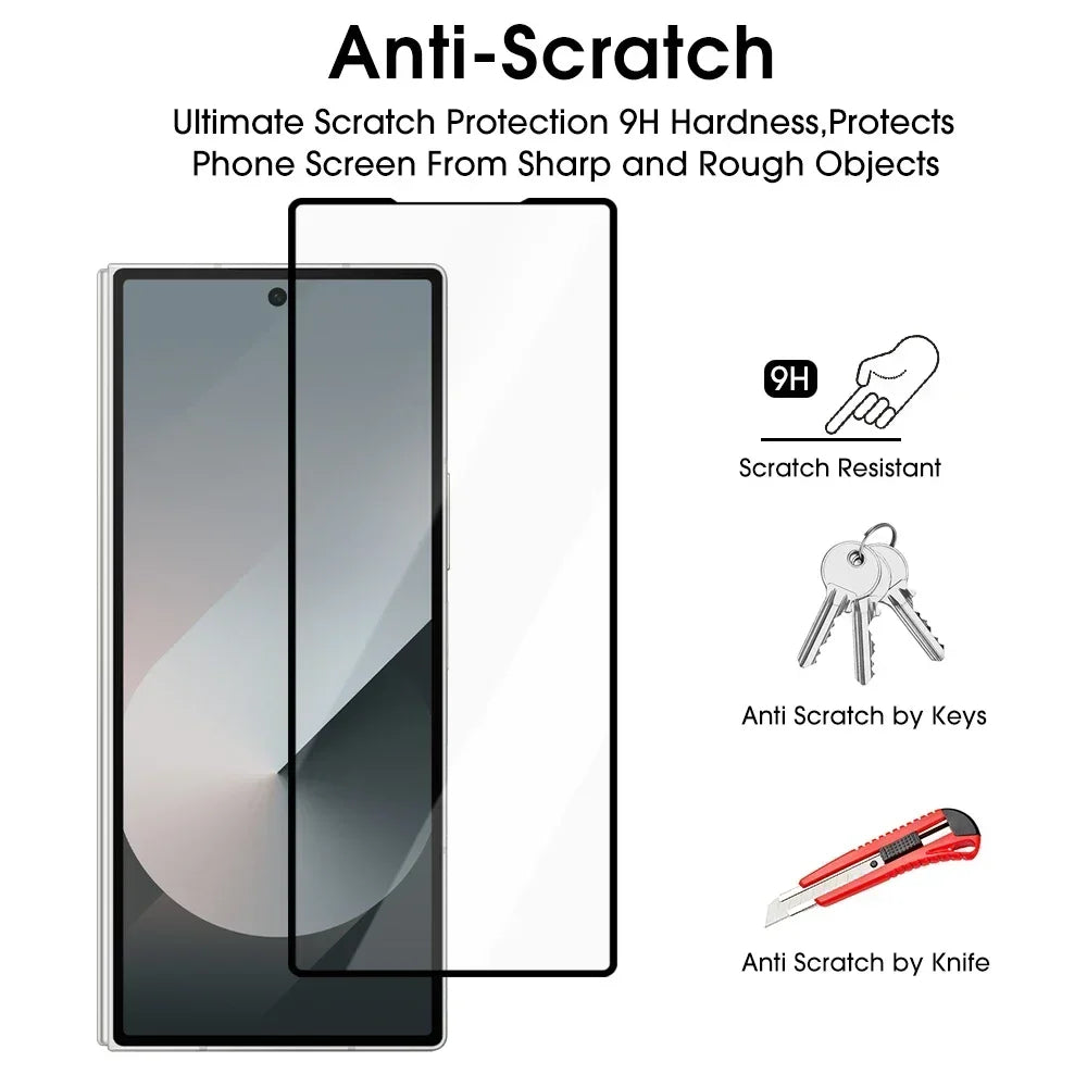 Z Fold 6 & 7 HD Tempered Glass – 2 Pcs