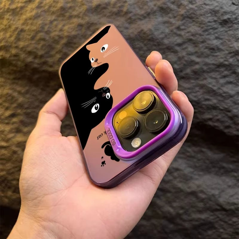 Cute Cat Case for iPhone 14 / 15 / 16 Pro & Pro Max