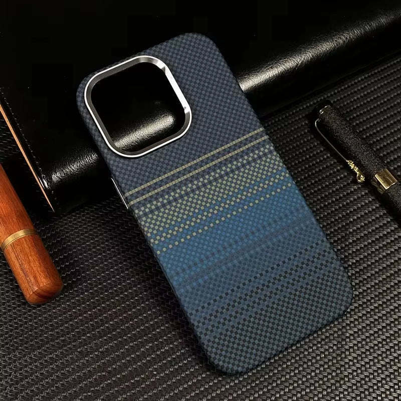 Carbon Fiber Relief MagSafe Phone Case for iPhone 14, 15, 16, Pro / Pro Max