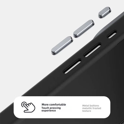 Ultra-Thin Carbon Fiber MagSafe Case – Alloy Lens Protection for iPhone 17 Pro / Pro Max