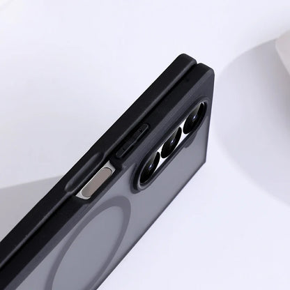Z Fold 6 & 7 MagSafe Transparent Case – Shockproof Magnetic Cover