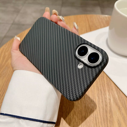 iPhone 17 MagSafe Case – Luxury Carbon Fiber Pattern Hard Armor Cover