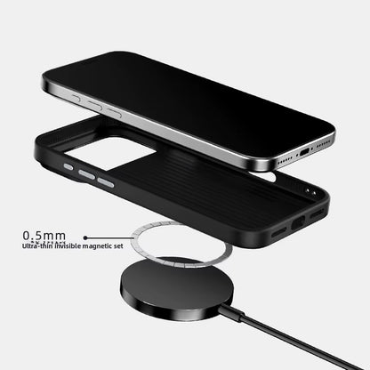 Ultra-Thin Carbon Fiber MagSafe Case – Alloy Lens Protection for iPhone 17 Pro / Pro Max