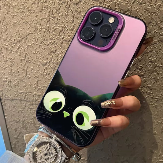 Cute Cat Case for iPhone 14 / 15 / 16 Pro & Pro Max