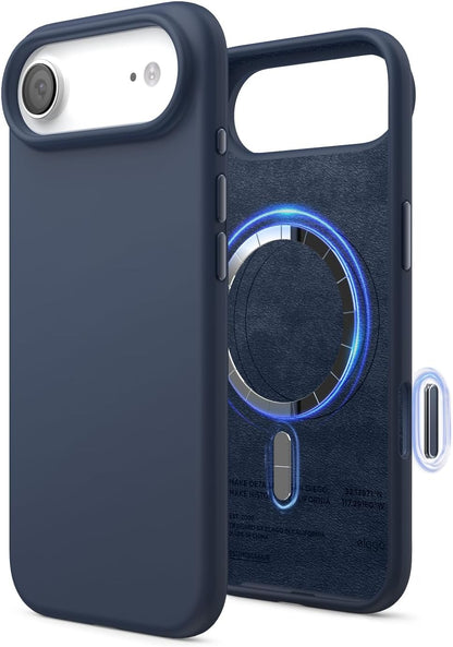 Magnetic Silicone Case for iPhone 17 Air 6.5" MagSafe Slim Shockproof Black