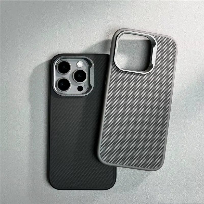 Luxury Carbon Fiber Magsafe Texture Case for iPhone 14 / 15 / 16 Pro & Pro Max