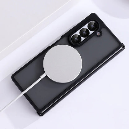 Z Fold 6 & 7 MagSafe Transparent Case – Shockproof Magnetic Cover
