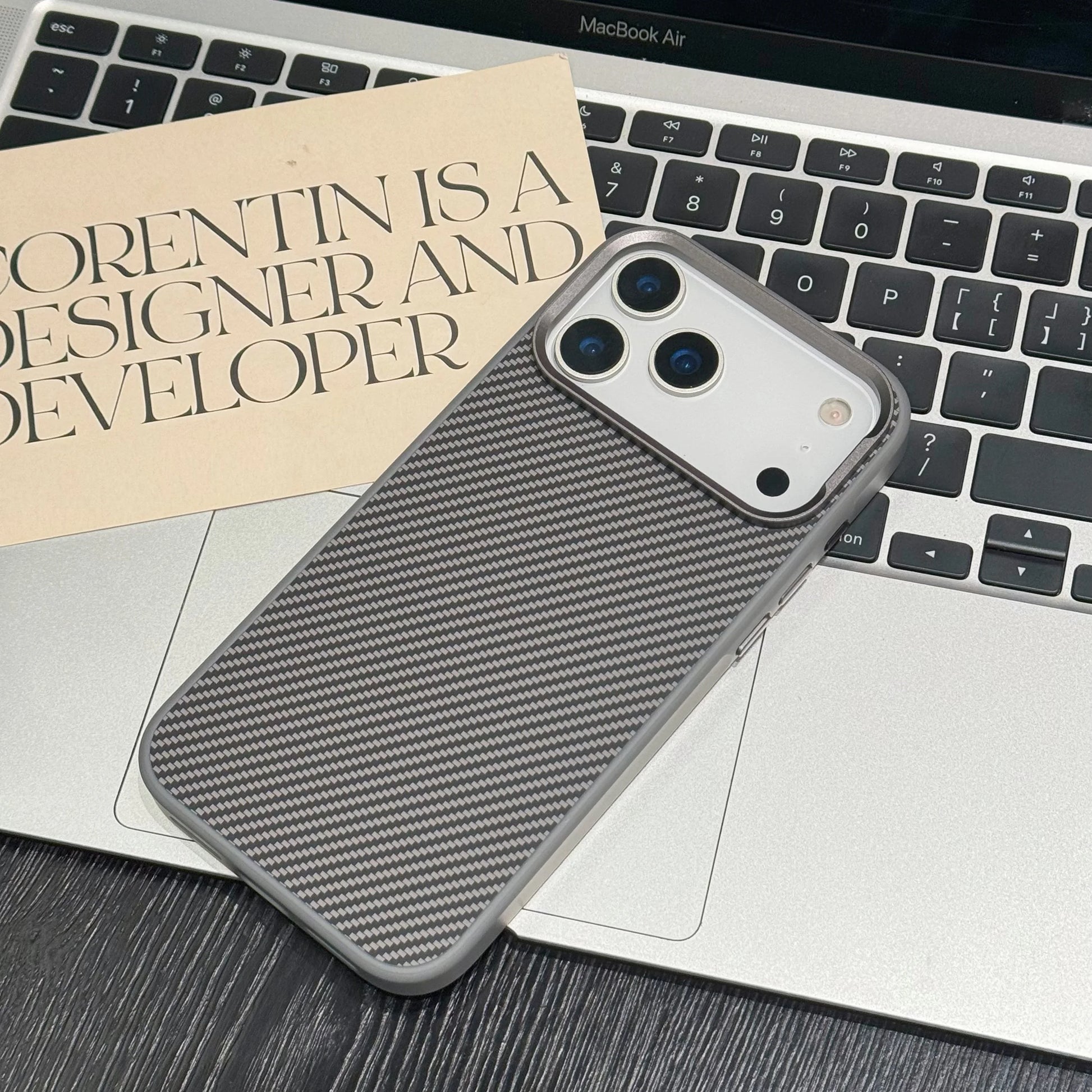 Luxury Carbon Fiber Magsafe Texture Case for iPhone 14 / 15 / 16 Pro & Pro Max