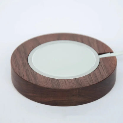 Walnut Wood MagSafe Phone Charger Stand Holder Fast Wireless Charging Dock