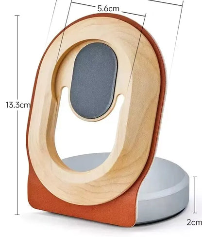 MagSafe Magnetic Walnut Wood Phone Stand Wireless Charging Holder iPhone