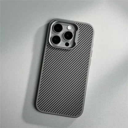 Luxury Carbon Fiber Magsafe Texture Case for iPhone 14 / 15 / 16 Pro & Pro Max