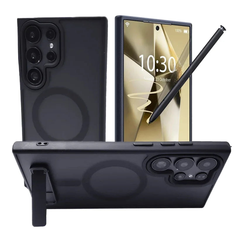 Magnetic Kickstand Case for Samsung Galaxy S24 / S25 / Plus / Ultra